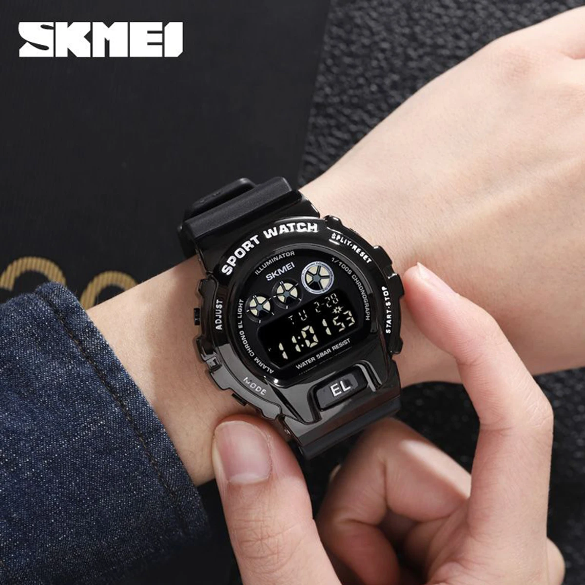 SKMEI Waterproof Mens Wristwatch Japan Digital movement