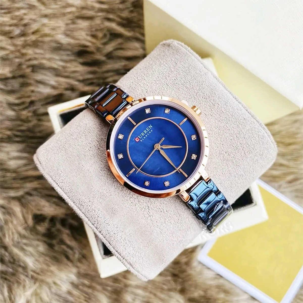 Curren Stainless Steel Analog Watch For Women – Blue