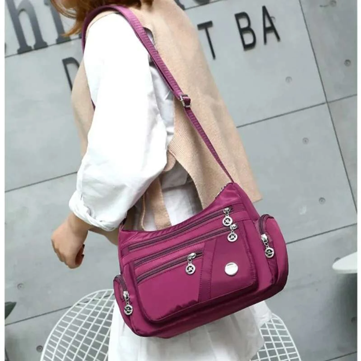 Fashion Women Single Shoulder hand Bag Crossbody Bag ( purple color )