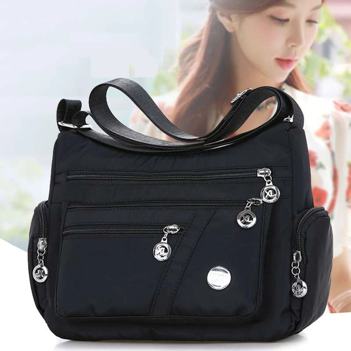 Fashion Women Single Shoulder hand Bag Crossbody Bag ( black color )