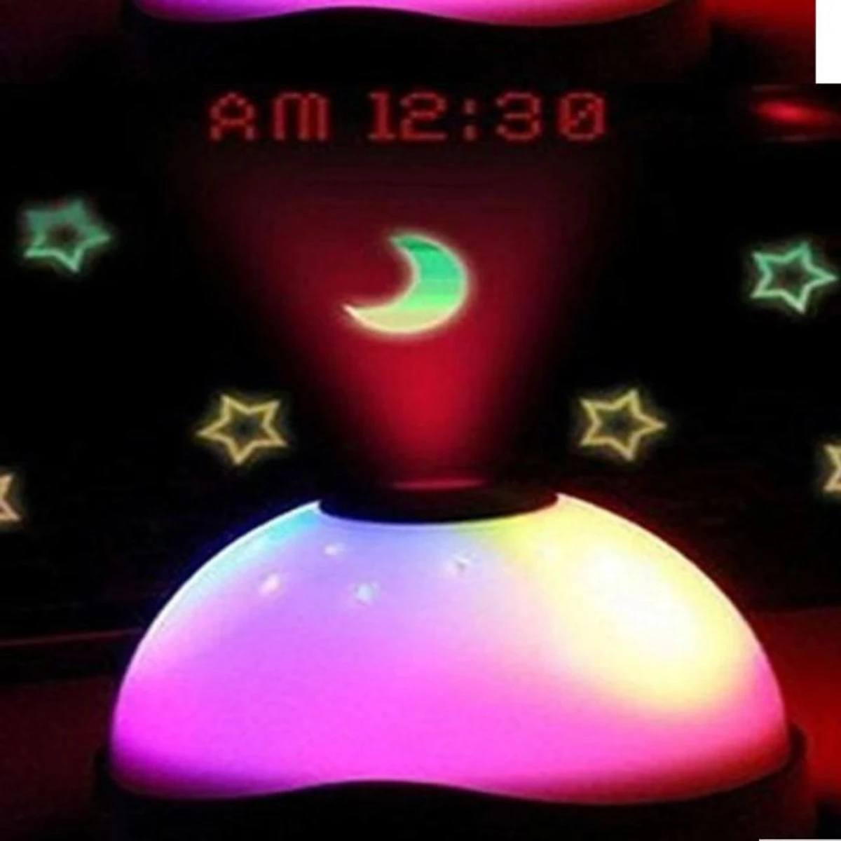 Colorful Projection Clock Star Sky Night Light - Wall Clock - wall clock