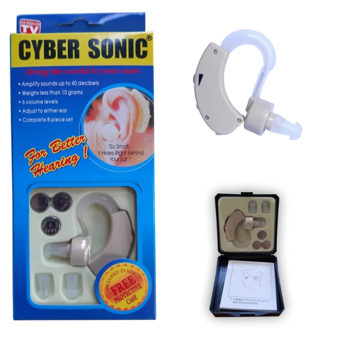 Cyber Sonic Hearing Aid Personal Sound Amplifier hear machine