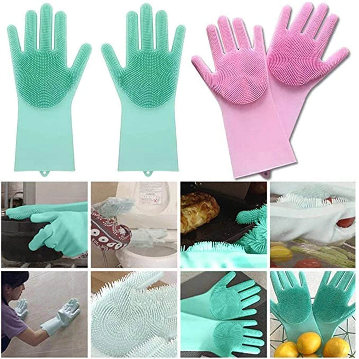 Kitchen Hand Gloves Silicone Dish Washing Kitchen Hand Glove