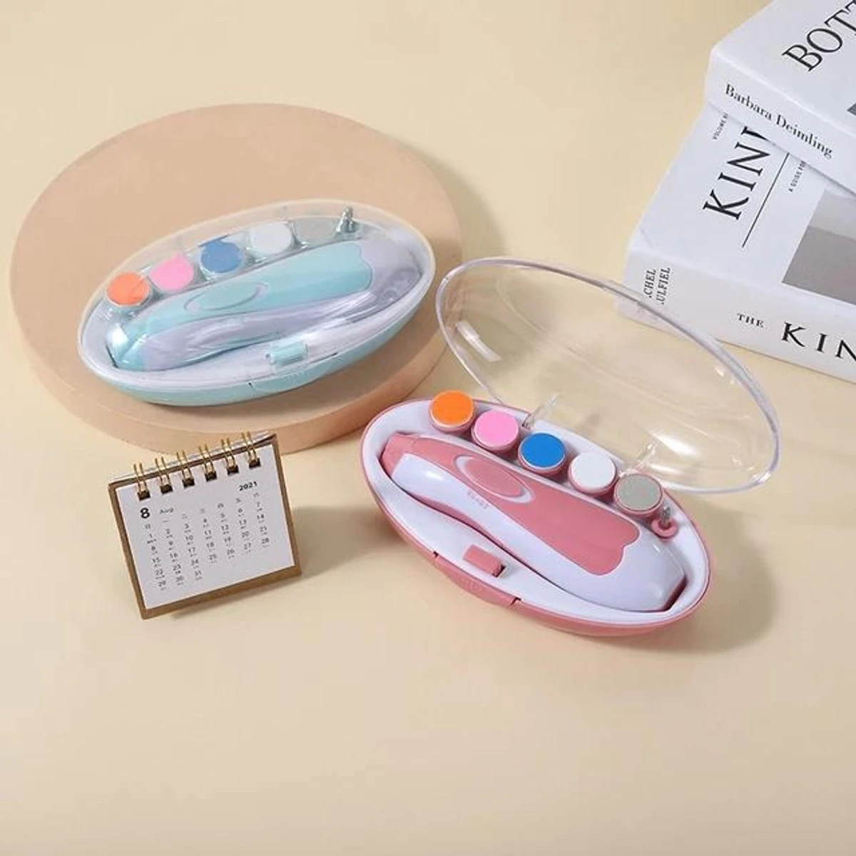 Electric Baby Nail Trimmer Set with LED Light