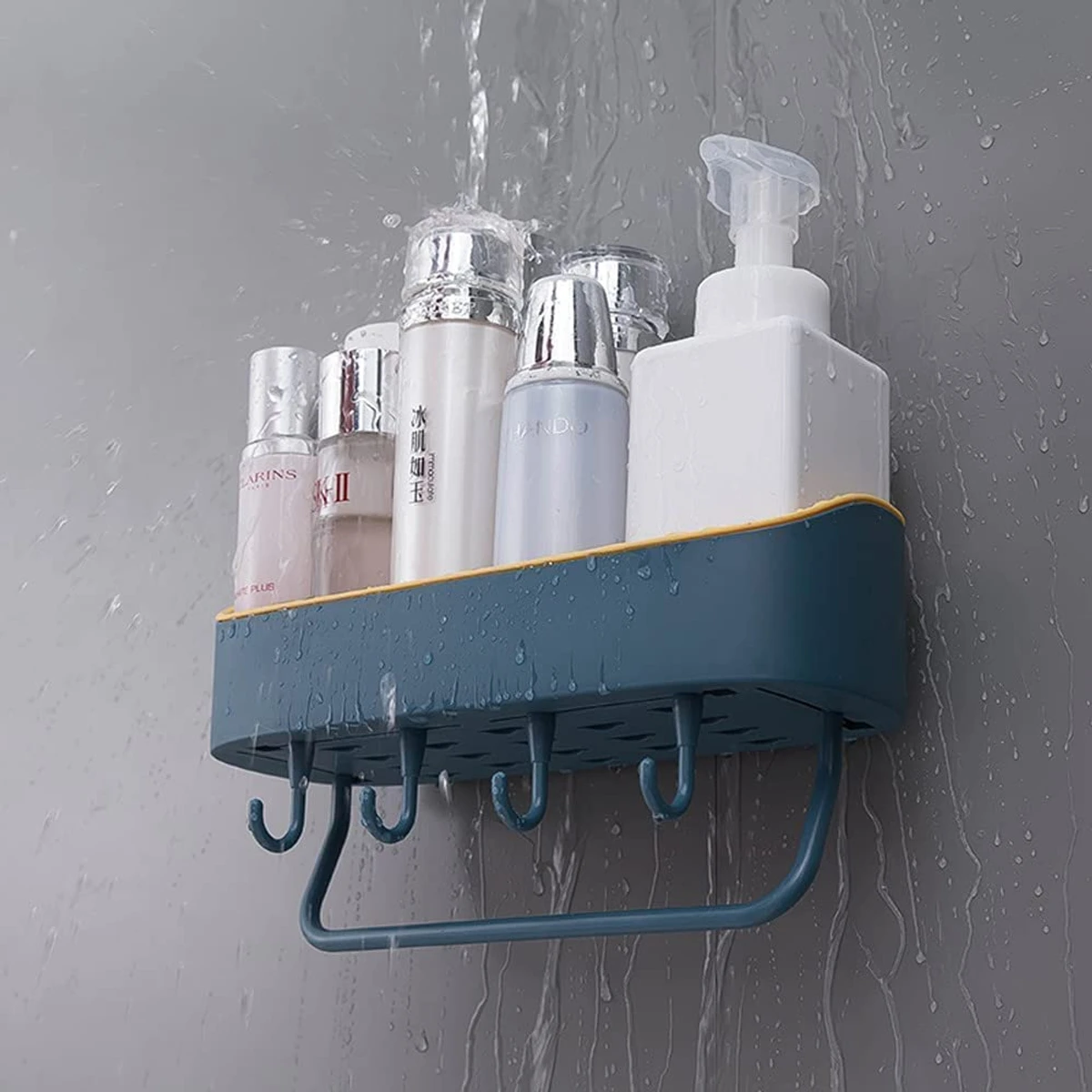 Wall Shelf Multiple Hook Storage