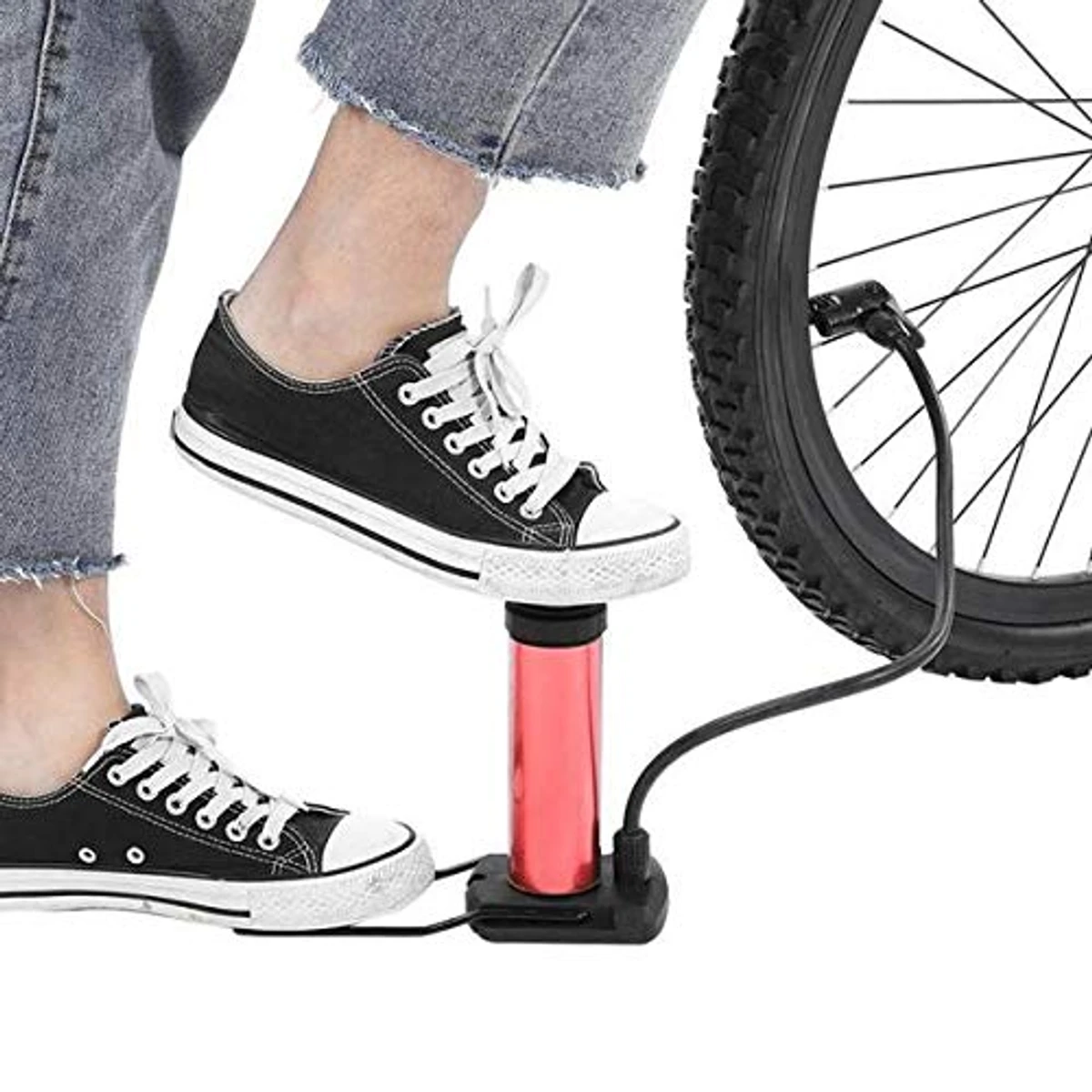 Portable Mini Foot Pump for Bicycle, Bike and Car