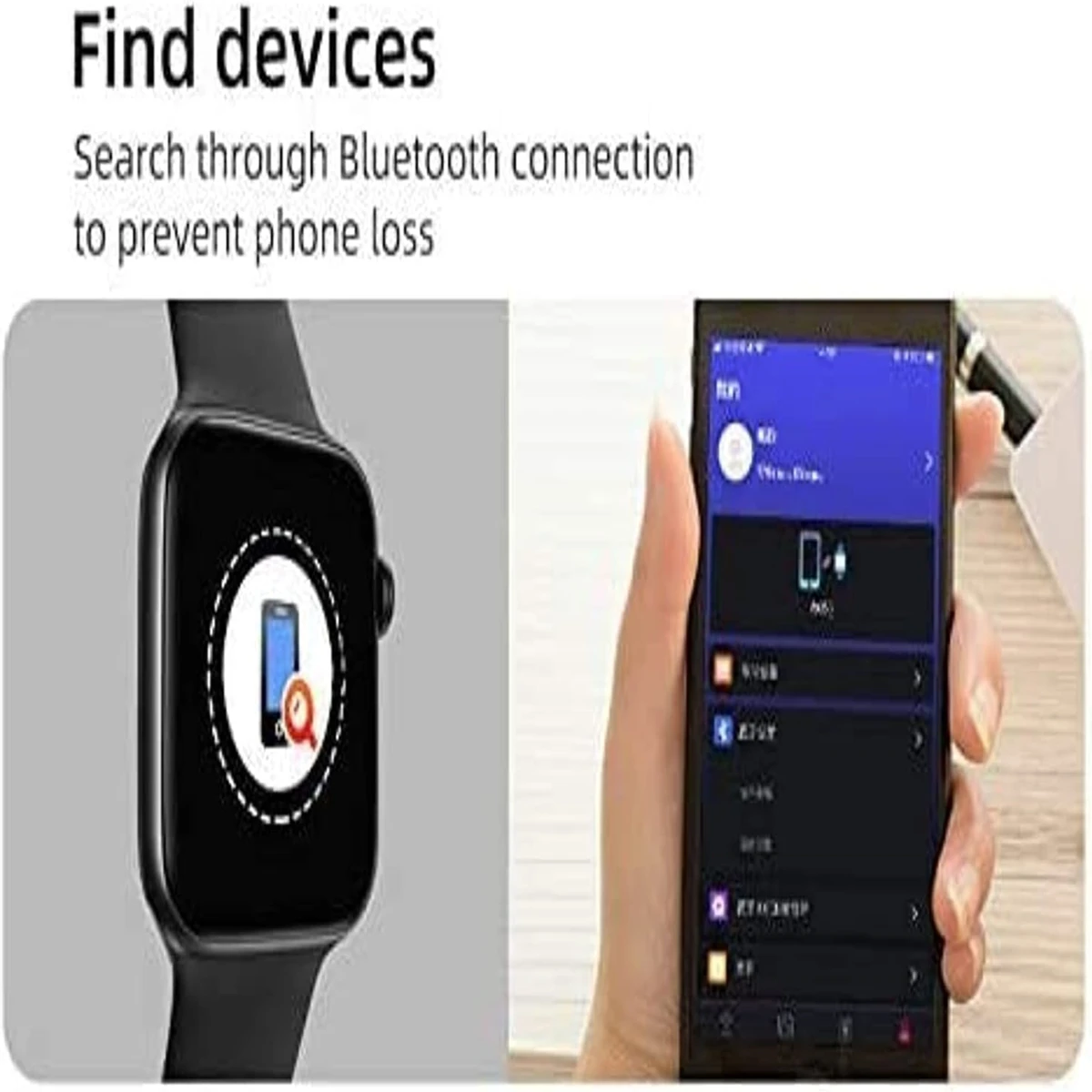 T500 Plus Bluetooth Call Smart Watch Heart Rate Monitor IWO 8 Lite Smartwatch for Android IOS (Black)