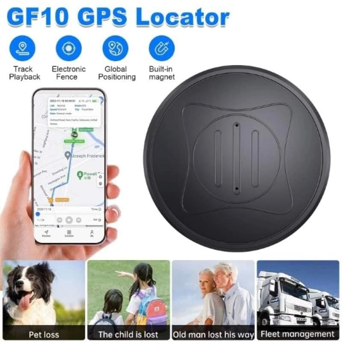 New GF-10 Mini Magnetic Smart GPS Tracker