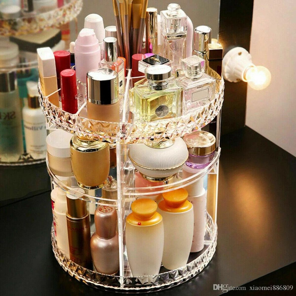 Cosmetics Makeup Organizer 3D Rotating 360